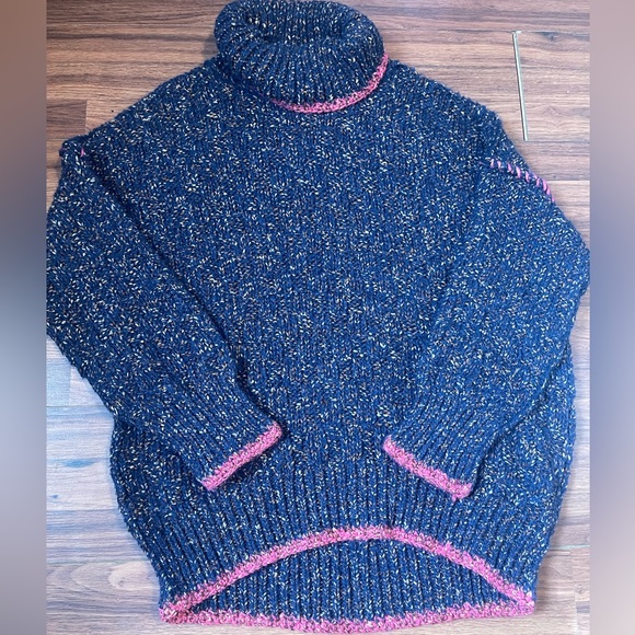 Free People Alpaca wool Echo oversized chunky mohair sweater - Picture 2 of 8